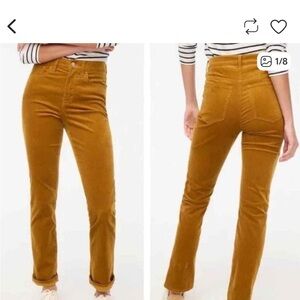 J. Crew Mustard Corduroy Pants